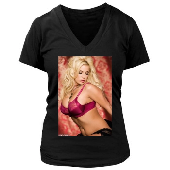 Shyla Stylez Women's Deep V-Neck TShirt