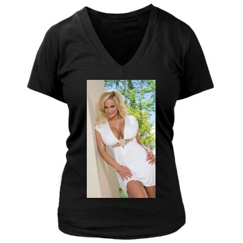 Shyla Stylez Women's Deep V-Neck TShirt