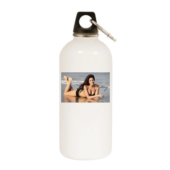 Stacey Solomon White Water Bottle With Carabiner