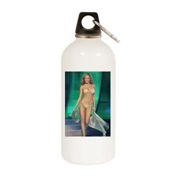 Tara Conner White Water Bottle With Carabiner