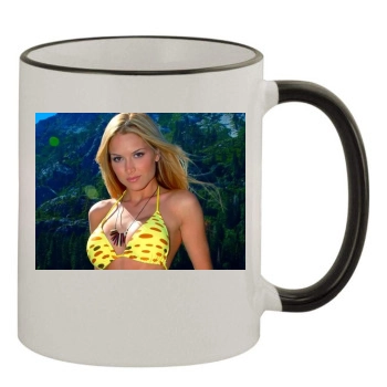 Tara Conner 11oz Colored Rim & Handle Mug