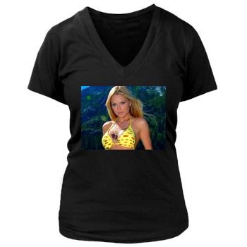 Tara Conner Women's Deep V-Neck TShirt