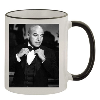 Telly Savalas 11oz Colored Rim & Handle Mug