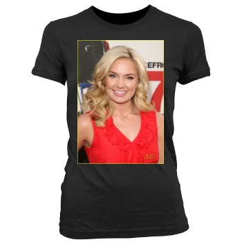 Tiffany Thornton Women's Junior Cut Crewneck T-Shirt