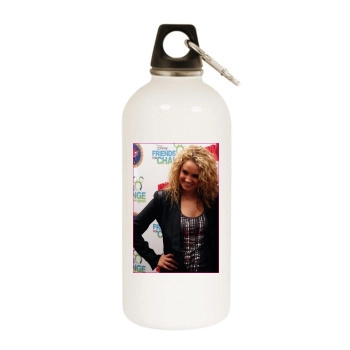 Tiffany Thornton White Water Bottle With Carabiner