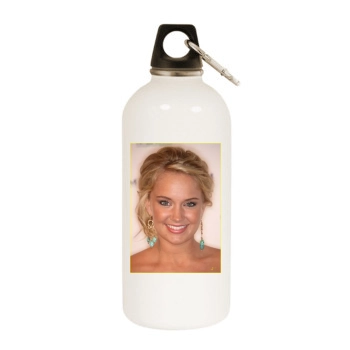 Tiffany Thornton White Water Bottle With Carabiner