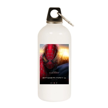 Tobey Maguire White Water Bottle With Carabiner