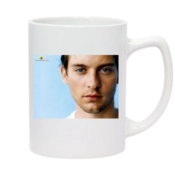 Tobey Maguire 14oz White Statesman Mug