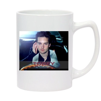 Tobey Maguire 14oz White Statesman Mug