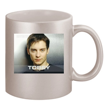 Tobey Maguire 11oz Metallic Silver Mug