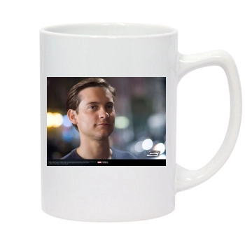 Tobey Maguire 14oz White Statesman Mug