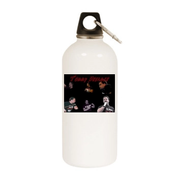 Tommy Dreamer White Water Bottle With Carabiner