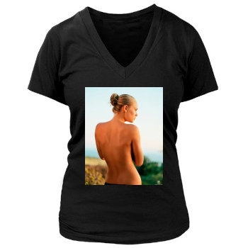 Tori Praver Women's Deep V-Neck TShirt