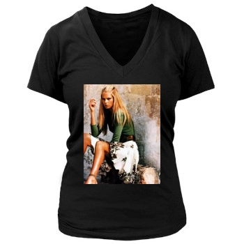 Tori Praver Women's Deep V-Neck TShirt