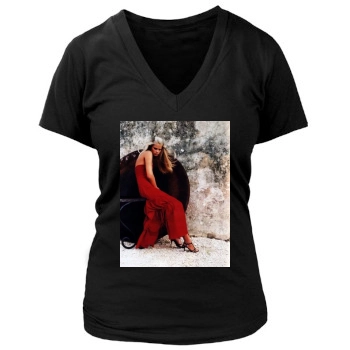 Tori Praver Women's Deep V-Neck TShirt