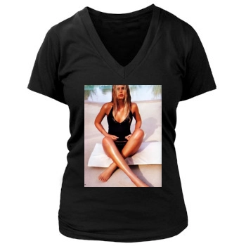 Tori Praver Women's Deep V-Neck TShirt