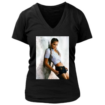 Tori Praver Women's Deep V-Neck TShirt