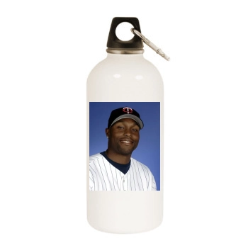 Torii Hunter White Water Bottle With Carabiner