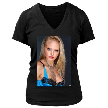 Ashley Hobbs Women's Deep V-Neck TShirt