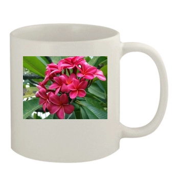 Flowers 11oz White Mug