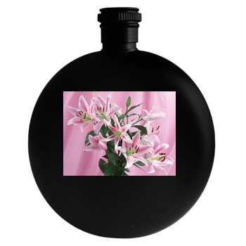 Flowers Round Flask