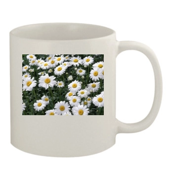 Flowers 11oz White Mug