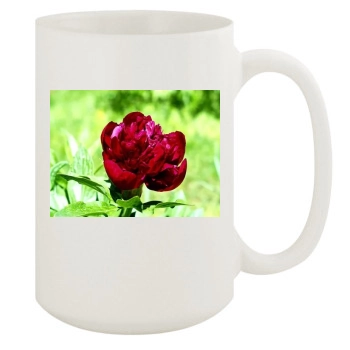 Flowers 15oz White Mug