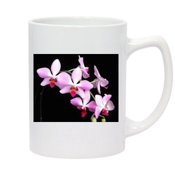 Flowers 14oz White Statesman Mug