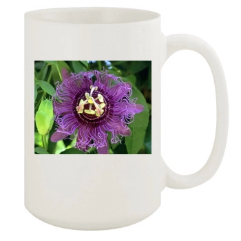 Flowers 15oz White Mug