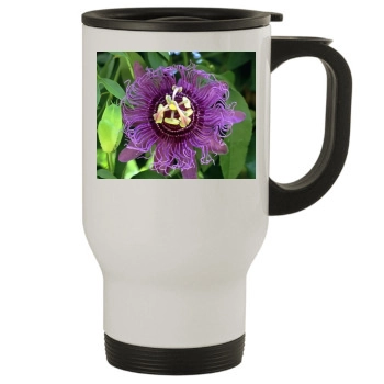 Flowers Stainless Steel Travel Mug