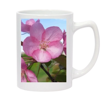 Flowers 14oz White Statesman Mug