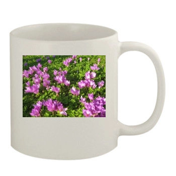 Flowers 11oz White Mug