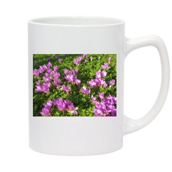 Flowers 14oz White Statesman Mug