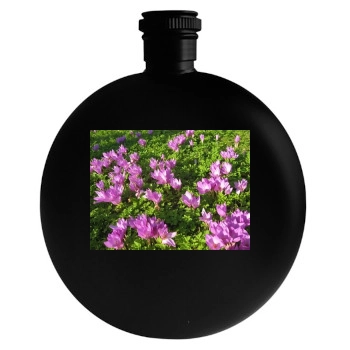 Flowers Round Flask