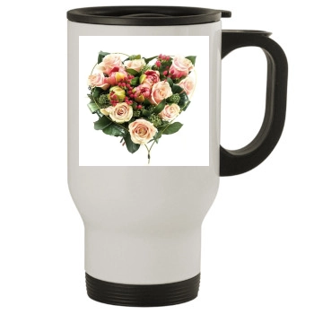 Flowers Stainless Steel Travel Mug