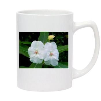 Flowers 14oz White Statesman Mug