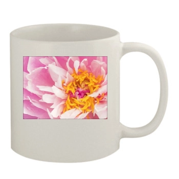 Flowers 11oz White Mug