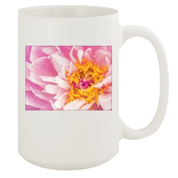 Flowers 15oz White Mug