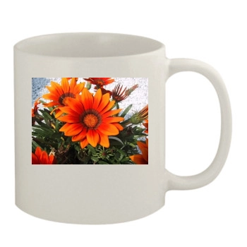 Flowers 11oz White Mug