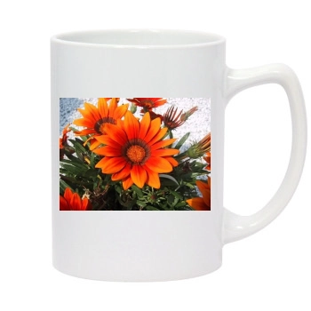 Flowers 14oz White Statesman Mug