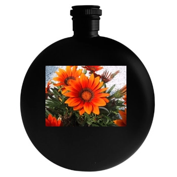 Flowers Round Flask