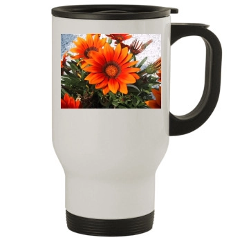 Flowers Stainless Steel Travel Mug