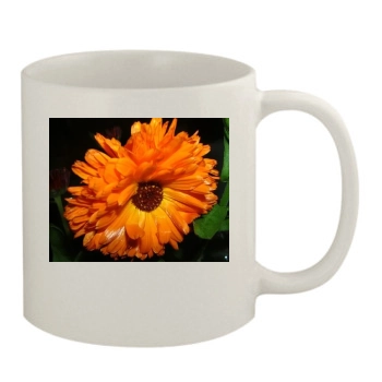 Flowers 11oz White Mug