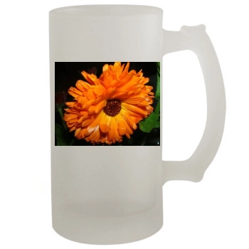 Flowers 16oz Frosted Beer Stein