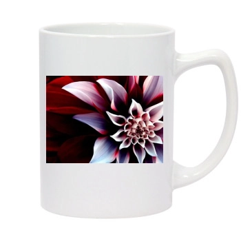 Flowers 14oz White Statesman Mug