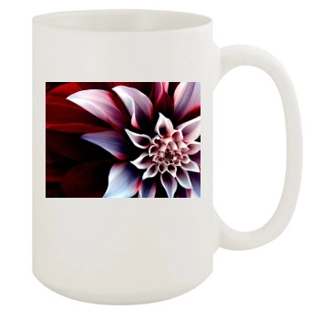 Flowers 15oz White Mug