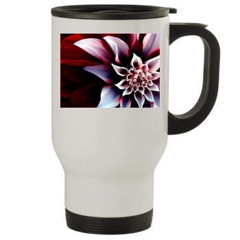 Flowers Stainless Steel Travel Mug