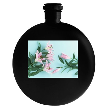 Flowers Round Flask