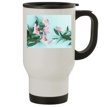 Flowers Stainless Steel Travel Mug