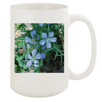 Flowers 15oz White Mug